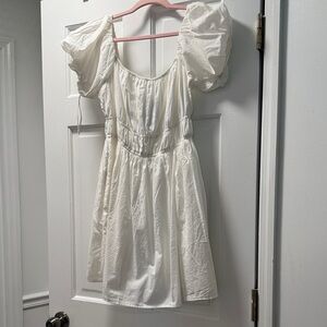 Hollister Cream Puff Sleeve Dress